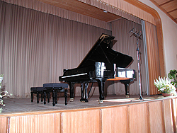 Bühne mit Konzertflügel Steinway & Sons, D - 274 aus dem Hause Piano-Technik Frei, Olten